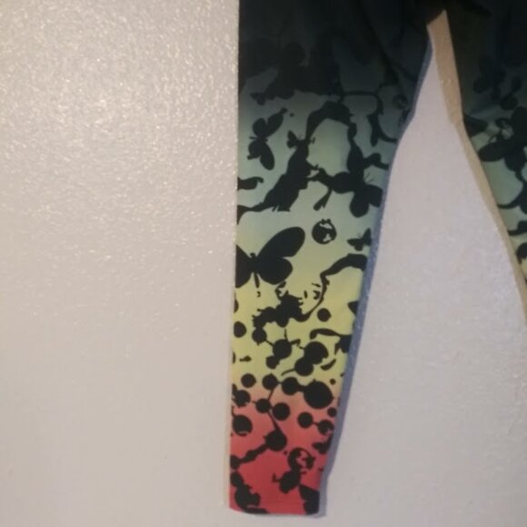 Adidas women's size L ombre multicolored butterfly leggings - Picture 8 of 16